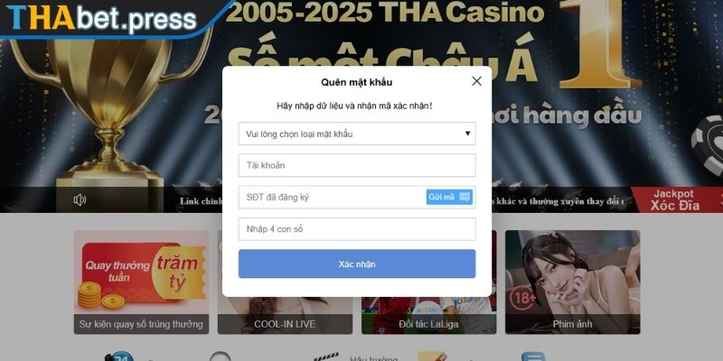 Đăng Nhập THABET - Hướng Dẫn Nhanh Và Chi Tiết Cho Người Mới 3 Tài khoản bị khóa tạm thời