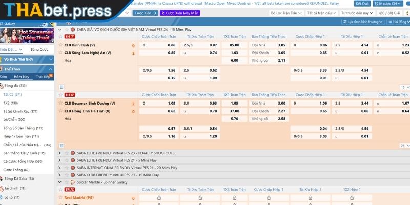 Kèo Tài Xỉu THABET - Cách Chơi Và Kinh Nghiệm Soi Kèo 2 Cập nhật cách đọc và tính tiền cho kèo cược tài xỉu