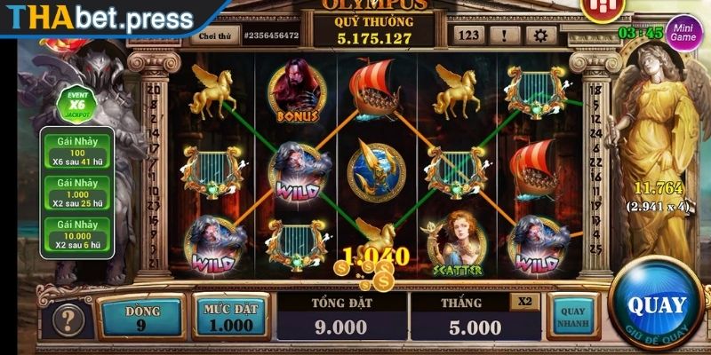 Nổ Hũ Sấm Truyền THABET - Slot Game Sử Thi Cực Hot 3 Tận dụng Free Spins đúng lúc